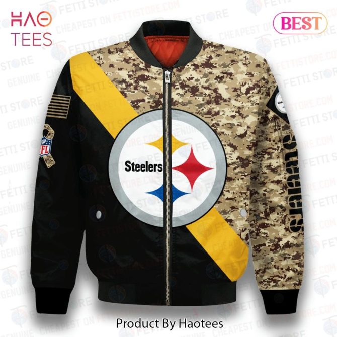 Best Pittsburgh Steelersnational Football League Aop Bomber Jacket - Image 2