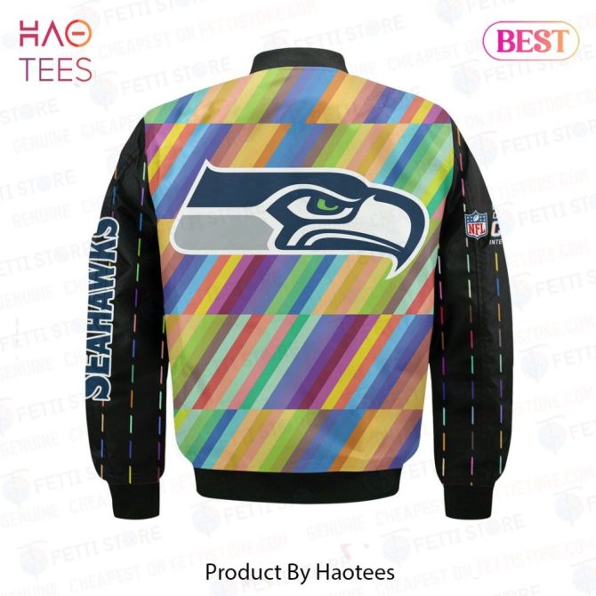 Best Seattle Seahawksnational Football League Aop Bomber Jacket - Image 3