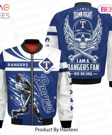 Best Texas Rangers Pattern Mlb 3D Bomber Jacket