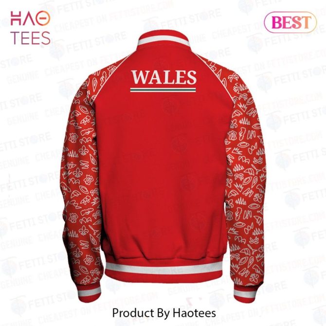 Best Wales National Rugby Union Team Varsity Jacket Limited Edition - Image 3