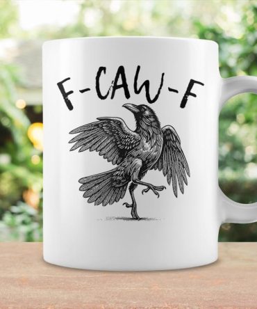 Black Crow F-Caw-F Black Bird Coffee Mug