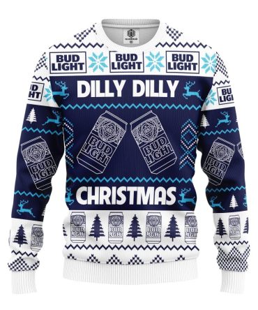 Bud Light Dilly Ugly Christmas Sweater Amazing Gift Idea Thanksgiving Gift