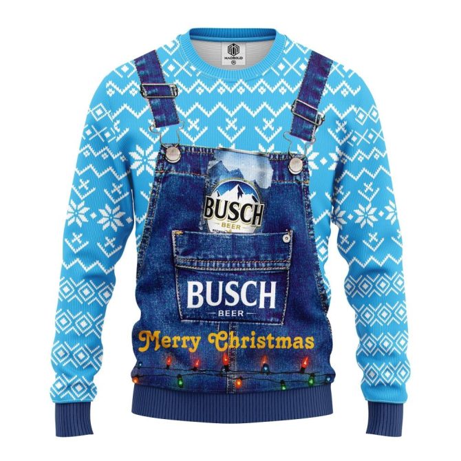 Busch 4 Ugly Christmas Sweater Amazing Gift Idea Thanksgiving Gift - Image 3
