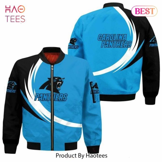 Carolina Panthers Bomber Jacket - Stylish Fan Apparel By Haotees