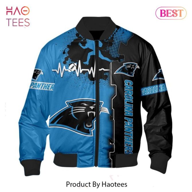 Carolina Panthers Bomber Jacket - Stylish & Comfortable Fan Apparel - Perfect For Game Day!