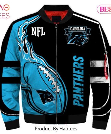 Stylish Carolina Panthers Nfl Bomber Jacket - Unisex Fan Gear By Haotees