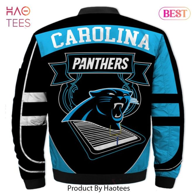 Stylish Carolina Panthers Nfl Bomber Jacket - Unisex Fan Gear By Haotees - Image 2