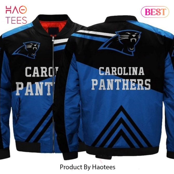 Stylish Carolina Panthers Nfl Bomber Jacket - Unisex Fan Gear By Haotees - Image 3