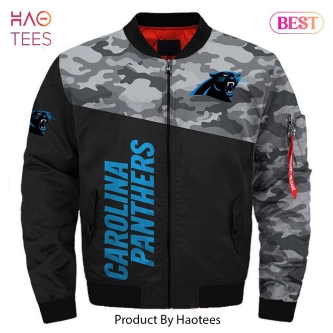 Stylish Carolina Panthers Nfl Bomber Jacket - Unisex Fan Gear By Haotees - Image 5