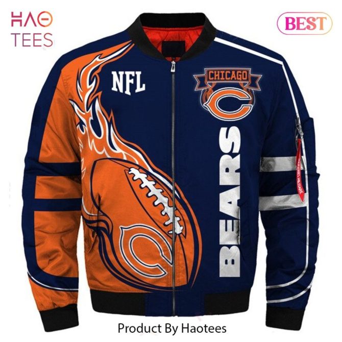 Chicago Bears Men’S Bomber Jacket - Stylish Nfl Fan Gear For Game Day - Image 2