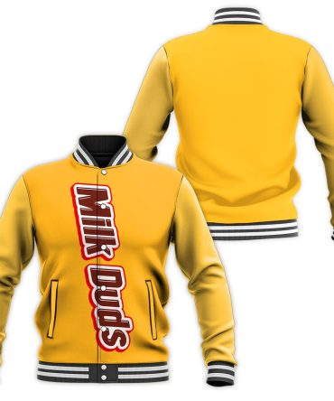 Bold Yellow Milk Duds Varsity Jacket – Retro Candy Style For Trendsetters