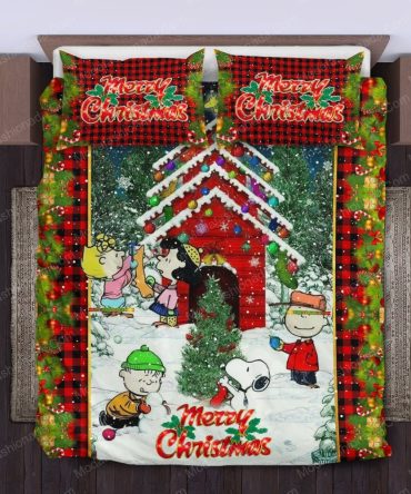 Festive Christmas Cartoon Bedding Set - Cozy Holiday Comfort For Kids & Adults