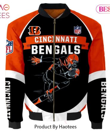 Cincinnati Bengals Nfl Bomber Jacket - Stylish Fan Gear For Game Day Enthusiasts