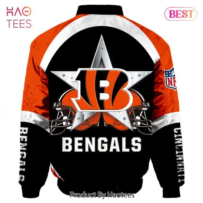 Cincinnati Bengals Nfl Bomber Jacket - Stylish Fan Gear For Game Day Enthusiasts - Image 2