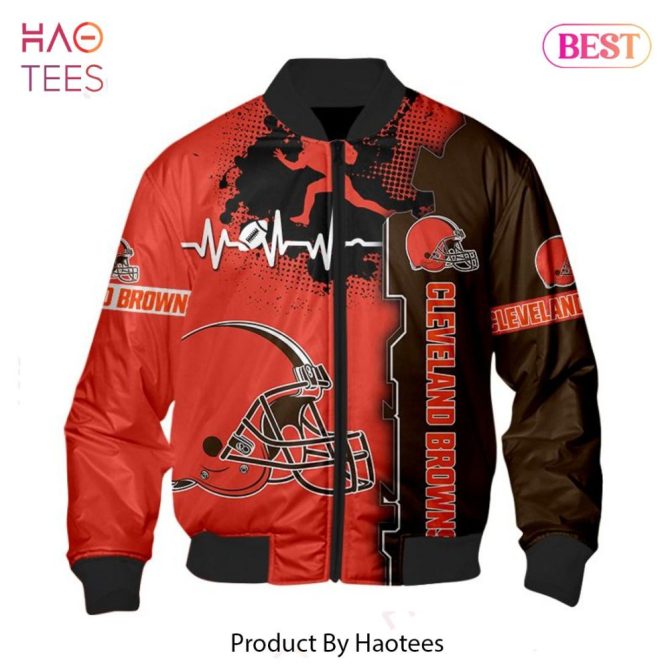 Stylish Cleveland Browns Bomber Jacket - Perfect Gift For Nfl Fans!