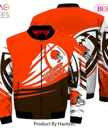 Cleveland Browns Bomber Jacket - Bold, Stylish Fan Gear By Haotees