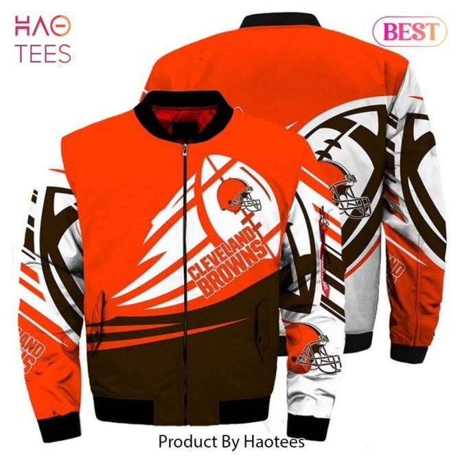 Cleveland Browns Bomber Jacket - Bold, Stylish Fan Gear By Haotees