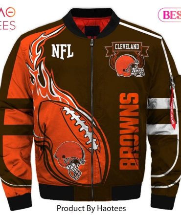 Limited Edition Cleveland Browns Bomber Jacket - Nfl Fan Gear By Haotees