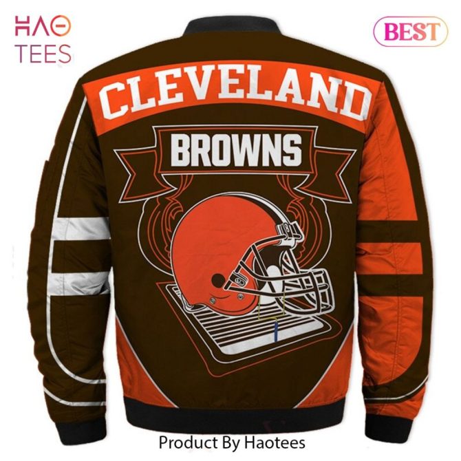 Limited Edition Cleveland Browns Bomber Jacket - Nfl Fan Gear By Haotees - Image 2