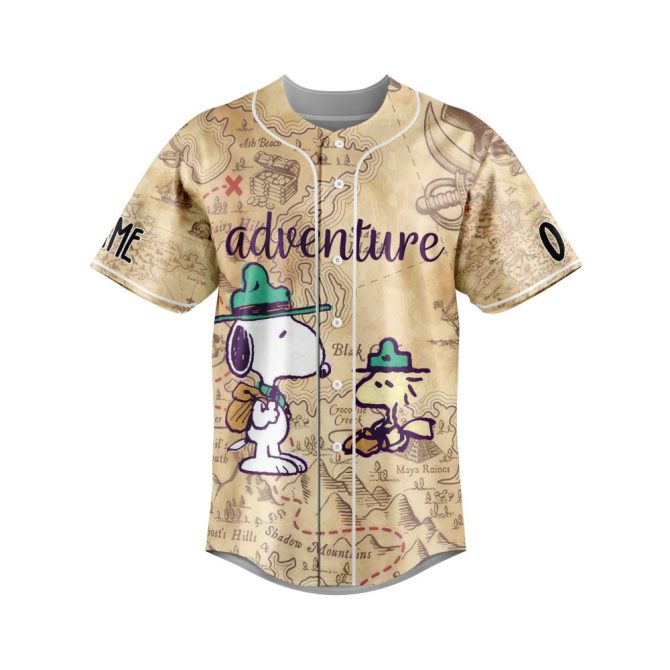 Explore In Style: Snoopy Pirate Adventure Baseball Jersey – Fun, Unique, Perfect For Fans! - Image 3