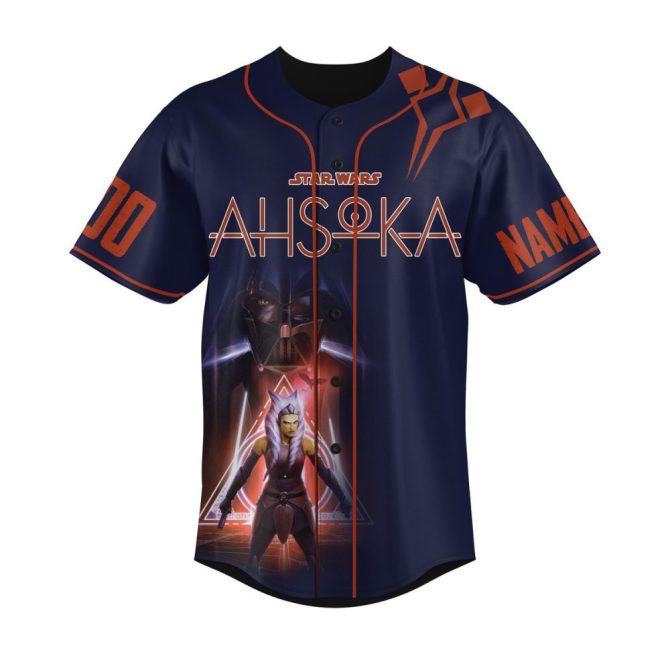 Custom Star Wars Ahsoka Jersey - Personalized Name & Number - Galactic Fan Gear - Image 2