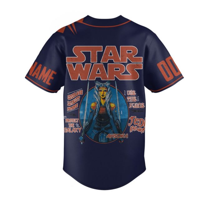 Custom Star Wars Ahsoka Jersey - Personalized Name & Number - Galactic Fan Gear - Image 3