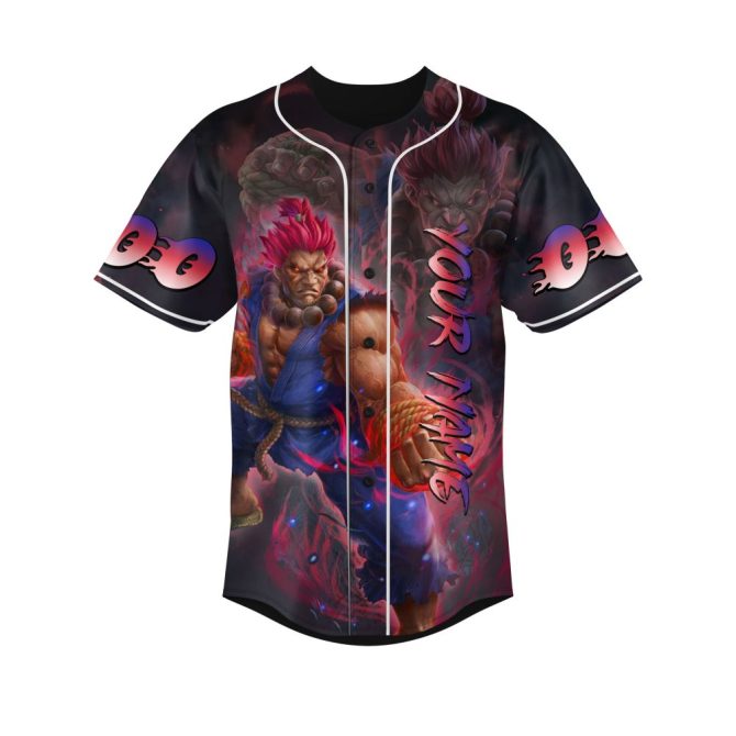 Custom Anime Baseball Jersey - Personalized Name & Number, Unique Gamer Gift - Image 2