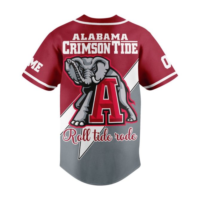 Custom Alabama Crimson Tide Jersey - Personalized Name & Number, Perfect Fan Gift! - Image 3