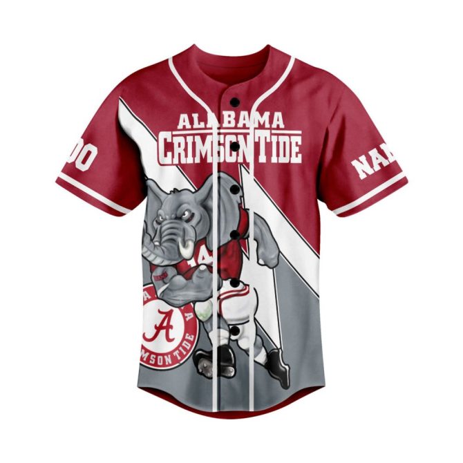 Custom Alabama Crimson Tide Jersey - Personalized Name & Number, Perfect Fan Gift! - Image 2