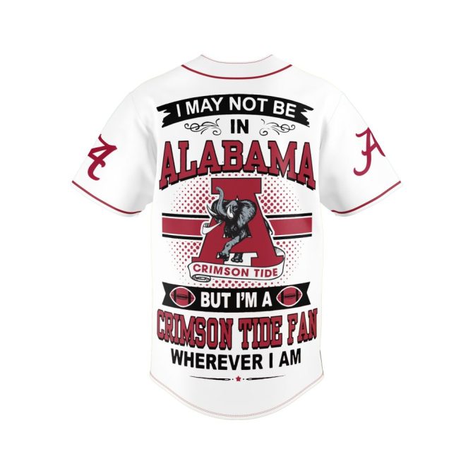 Alabama Crimson Tide Fan Jersey - Bold Design, Perfect For Every Game Day! - Image 3