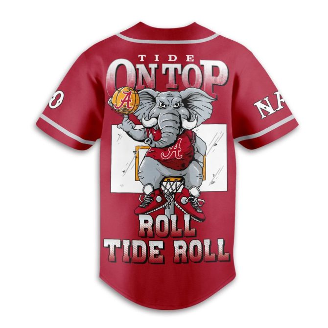 Custom Alabama Crimson Tide Jersey - Personalize Name & Number - Roll Tide Basketball Fan Gear - Image 3