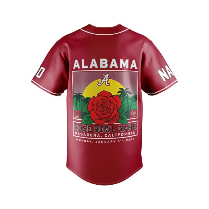 Custom Alabama Rose Bowl Jersey - Personalized Name & Number - Limited Edition 2024 - Image 3