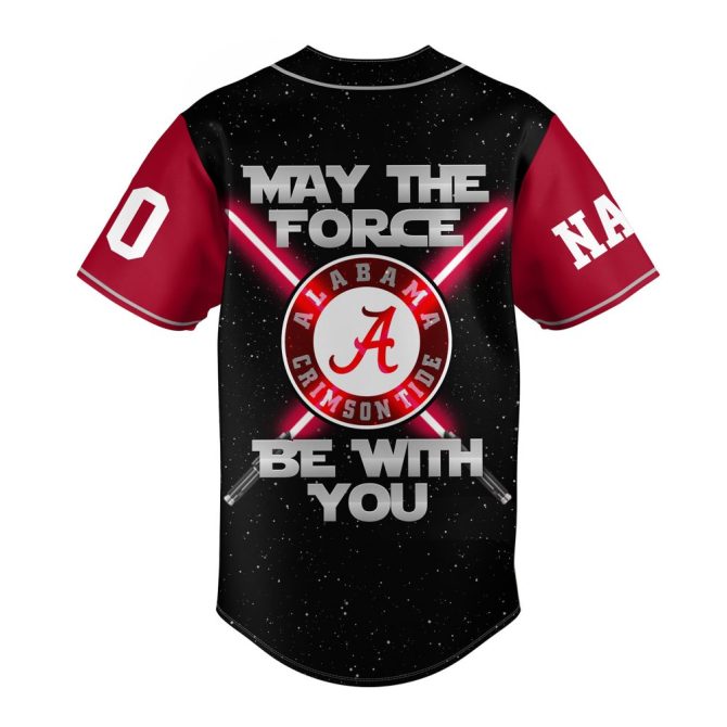 Custom Alabama Crimson Tide Jersey - Personalized Name & Number - Star Wars Inspired Design - Image 3