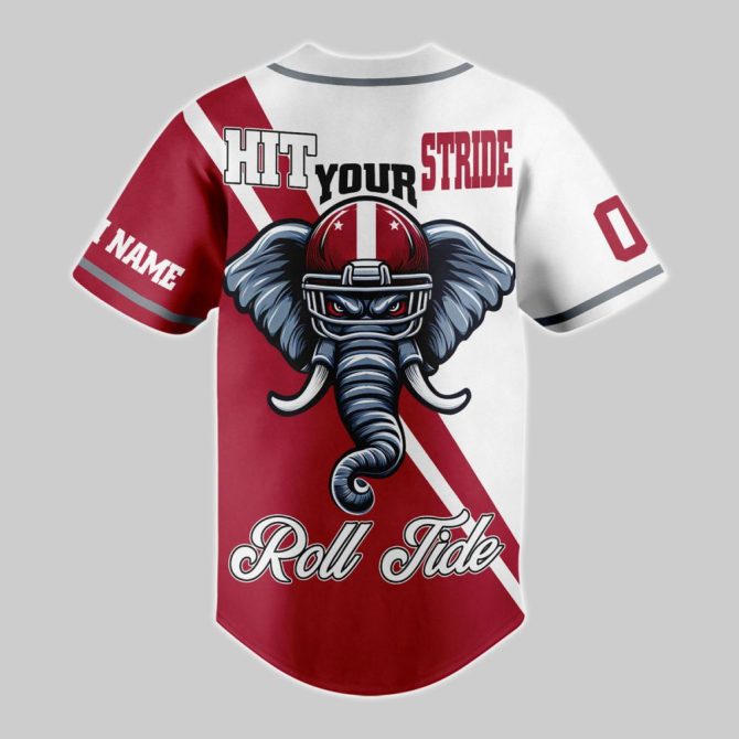 Custom Alabama Baseball Jersey – Personalize Name & Number – Roll Tide Spirit Gear - Image 3
