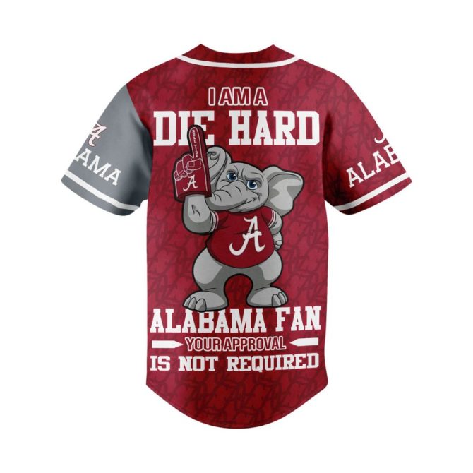 Die-Hard Alabama Fan Jersey – Bold Crimson Tide Spirit Wear For True Supporters - Image 3