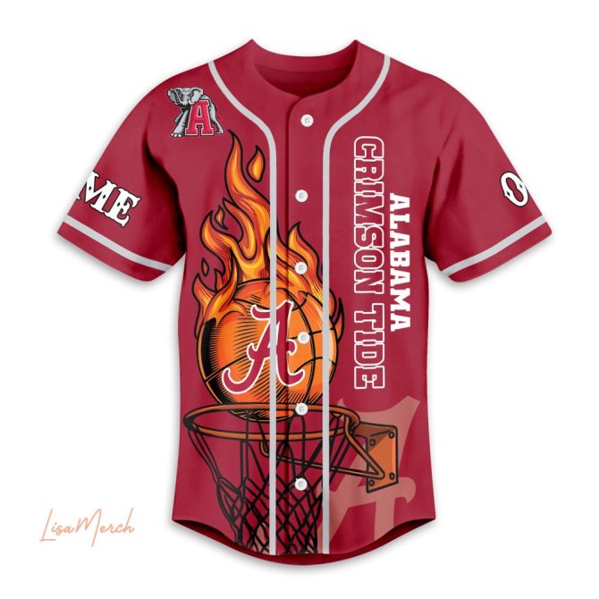 Custom Alabama Crimson Tide Jersey - Personalized Name & Number, Roll Tide Spirit! - Image 2