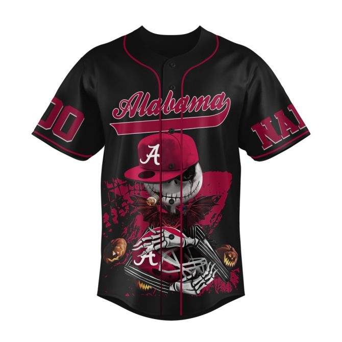 Custom Alabama Crimson Tide Jersey - Personalized Name & Number - Fear The Tide Design - Image 2