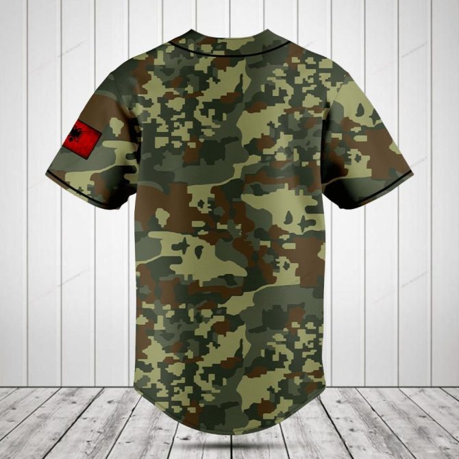 Customizable Camouflage Baseball Jersey - Personalize Your Style! - Image 2