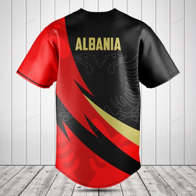 Customizable Red & Black Baseball Jersey – Personalize Your Style Today! - Image 2