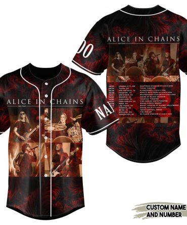 Custom Alice In Chains 2023 Tour Jersey - Personalized Name & Number