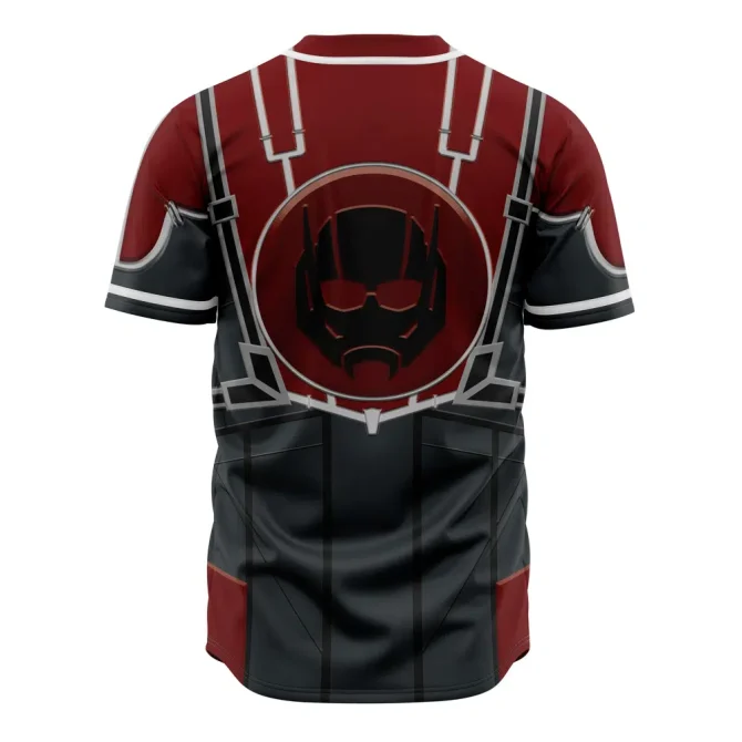 Futuristic Red & Grey Armor-Style Baseball Jersey – Bold Design For Trendsetters - Image 3