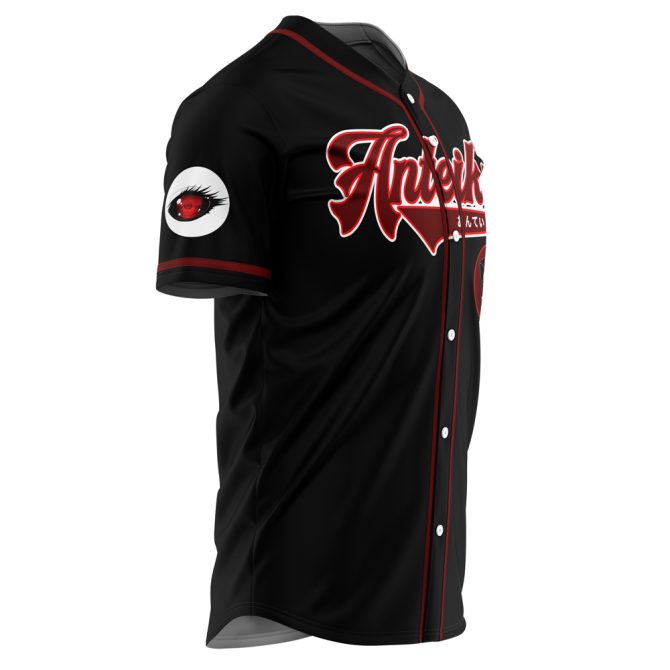 Customizable Anime-Inspired Baseball Jersey - Black & Red Stylish Design, Perfect For Fans! - Image 4