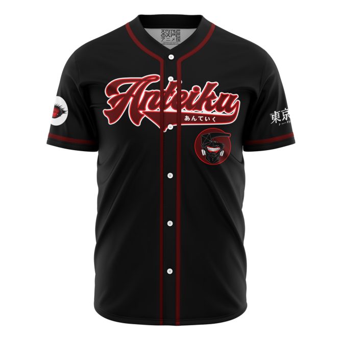 Customizable Anime-Inspired Baseball Jersey - Black & Red Stylish Design, Perfect For Fans! - Image 2