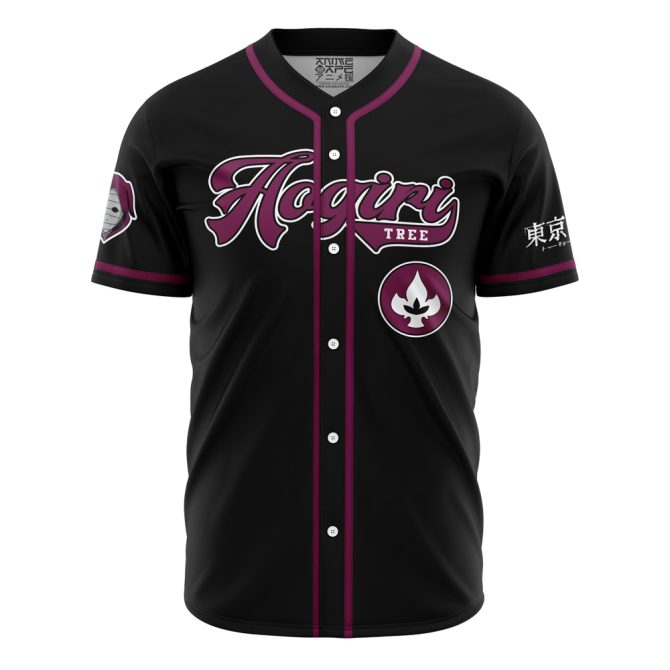Anime-Inspired Black Baseball Jersey - Stylish & Comfortable Sportswear For Fans