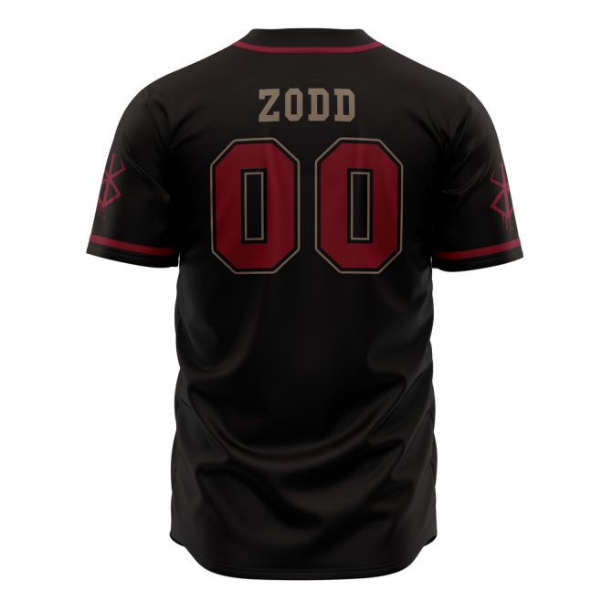 Anime-Themed Black Baseball Jersey – Bold Design & Graphic Print – Unisex Fashion - Image 2