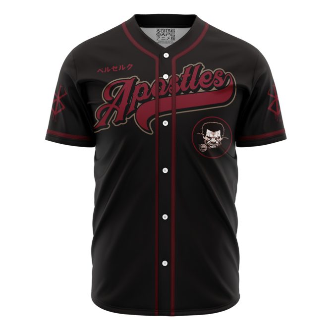 Anime-Themed Black Baseball Jersey – Bold Design & Graphic Print – Unisex Fashion