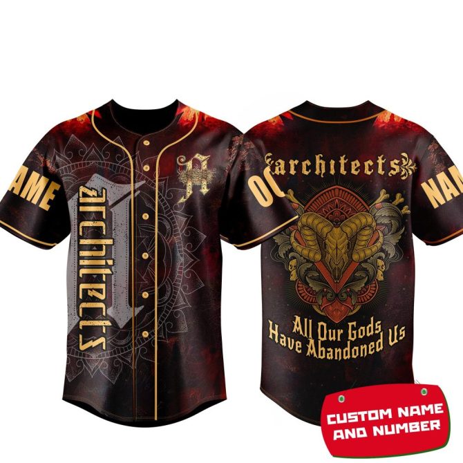 Customizable Architects Baseball Jersey - Unique Design & Personalization Available