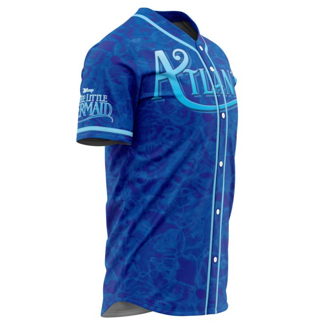 Limited Edition Blue Mermaid Baseball Jersey – Dive Into Style With Nautical Vibes! - Image 2