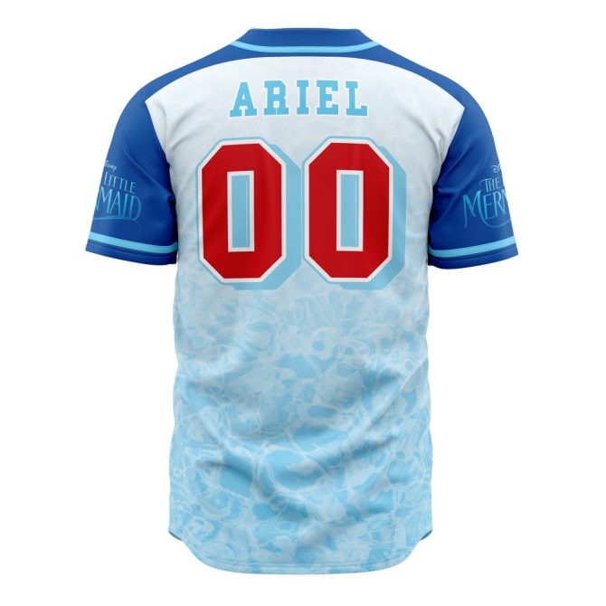 Little Mermaid Atlantica Baseball Jersey – Ariel Fans' Dream Wear! - Image 3