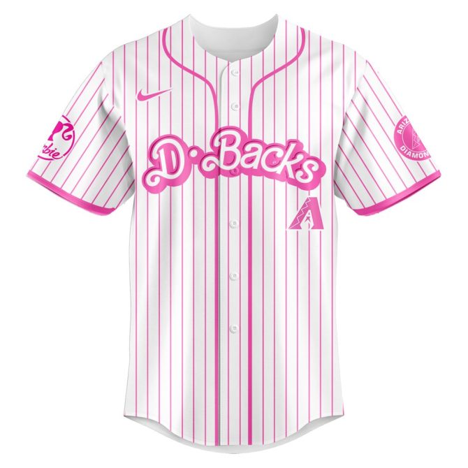 Custom Barbie Night Game Jersey - Pink D-Backs Baseball Shirt - Limited Edition - Image 2